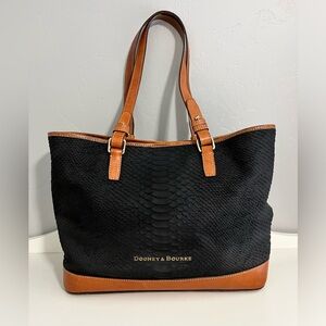 Rooney and Bourke Large Leather Snake Skin Tote